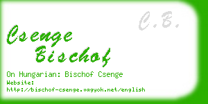 csenge bischof business card